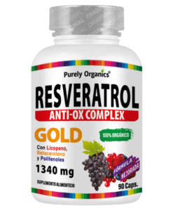 «Resveratrol Gold» from Purely Organics is formulated to provide comprehensive nutritional support with essential phytonutrients that assist your body in maintaining optimal health. This product is crafted entirely from plant-based ingredients, rich in antioxidants, creating a formula that synergistically enhances protective effects.